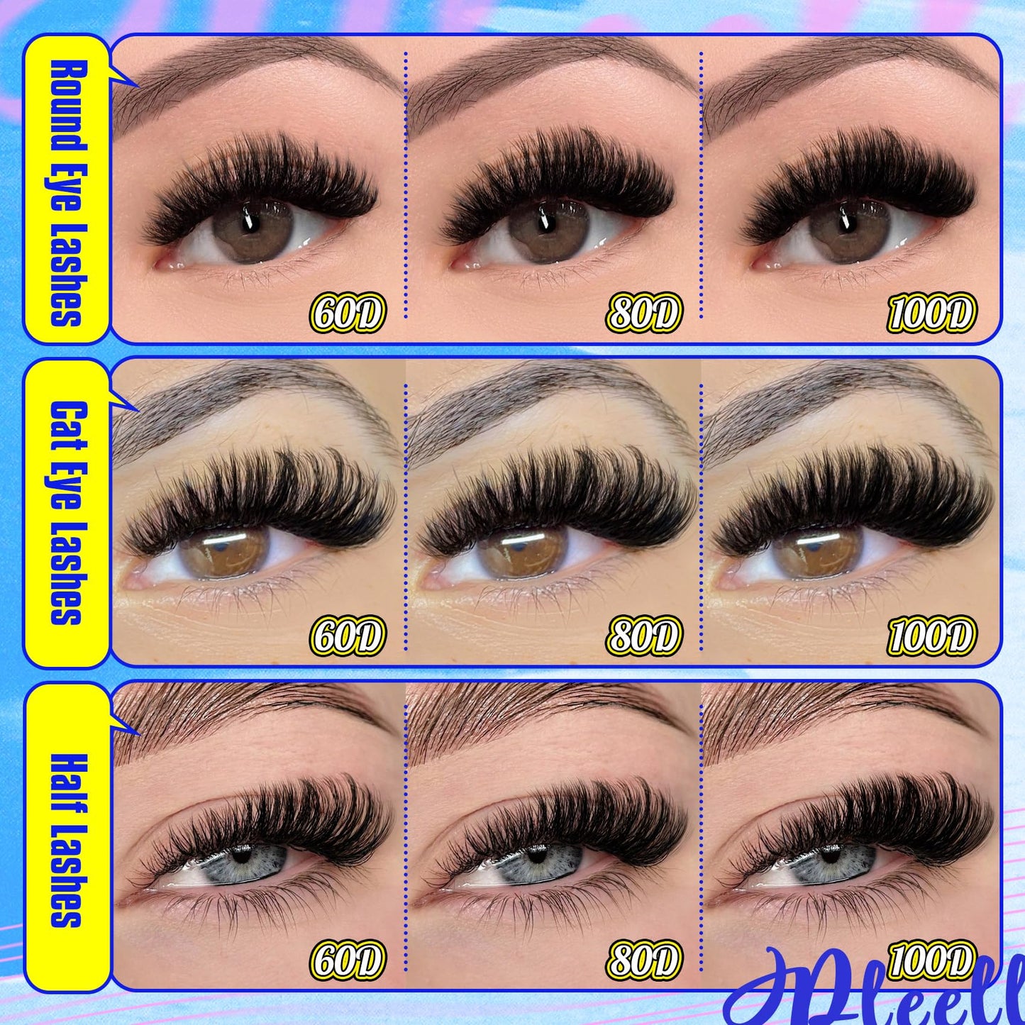 Fluffy Lash Extension Kit Wispy Eyelash Extension Kit 10-18MM Natural Lash Clusters 180PCS Cluster Eyelash Extensions with Lash Bond and Remover and Lash Applicator DIY Lashes Extension by Pleell