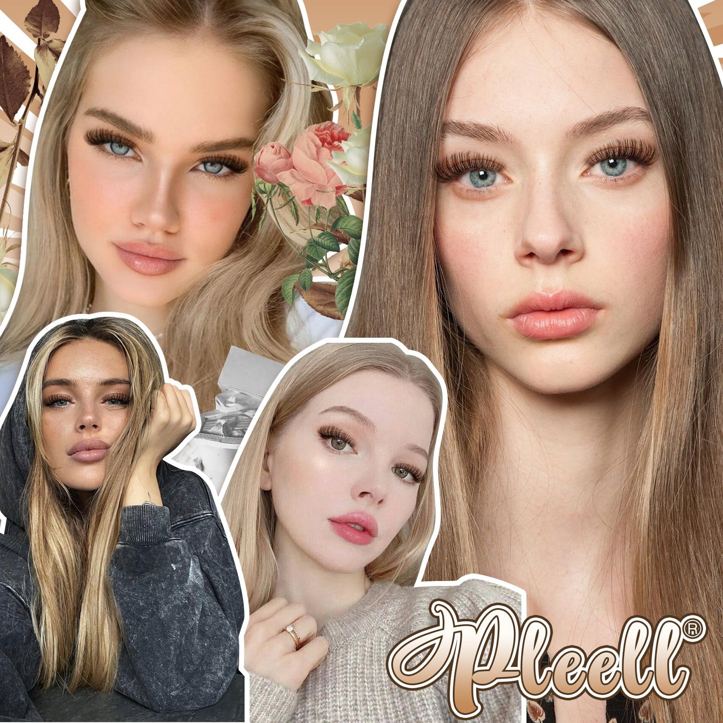 Fluffy Lash Extension Kit Wispy Eyelash Extension Kit 10-18MM Natural Lash Clusters 180PCS Cluster Eyelash Extensions with Lash Bond and Remover and Lash Applicator DIY Lashes Extension by Pleell