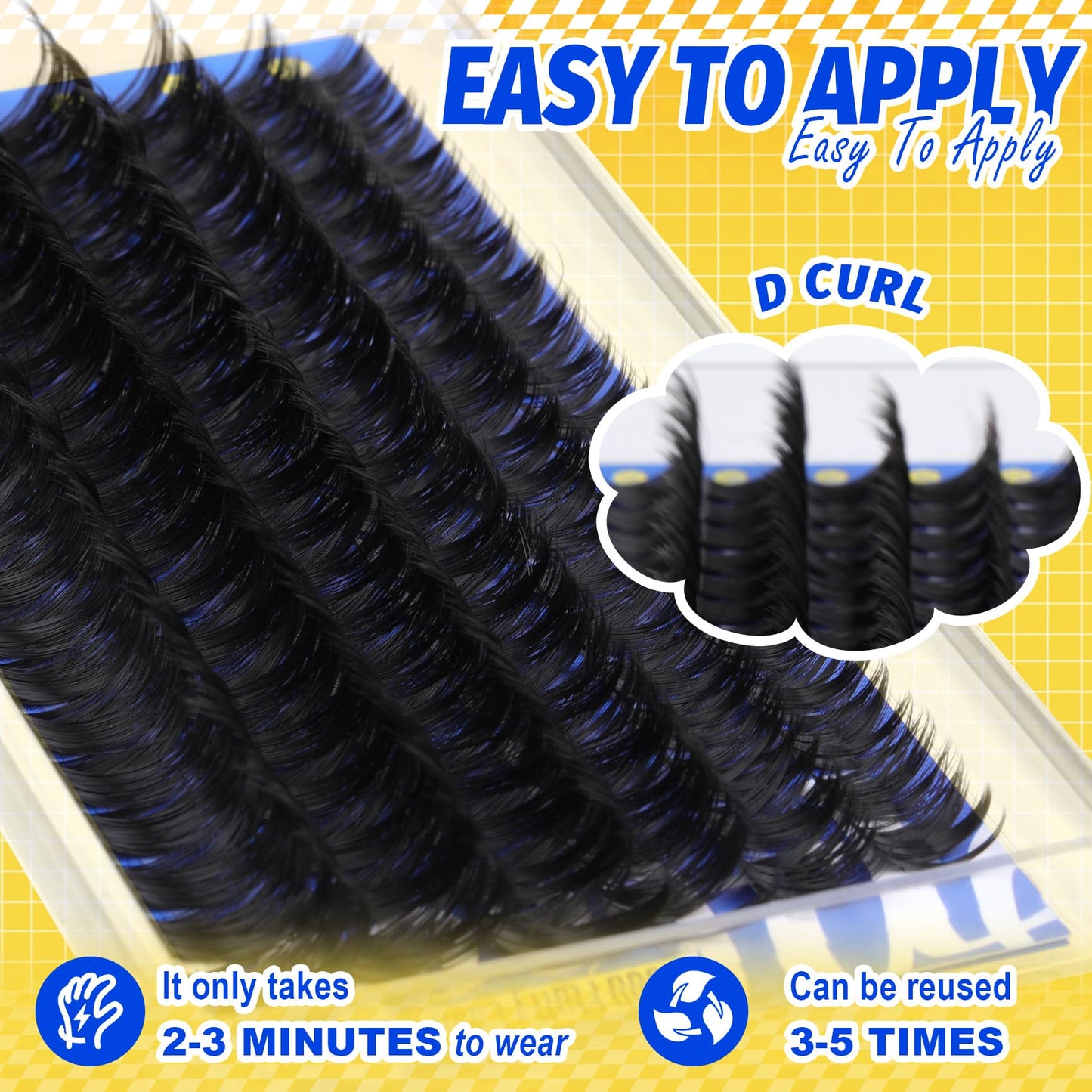 Fluffy Lash Extension Kit Wispy Eyelash Extension Kit 10-18MM Natural Lash Clusters 180PCS Cluster Eyelash Extensions with Lash Bond and Remover and Lash Applicator DIY Lashes Extension by Pleell