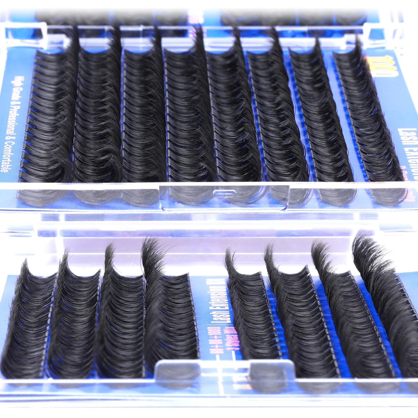 Fluffy Lash Extension Kit Wispy Eyelash Extension Kit 10-18MM Natural Lash Clusters 180PCS Cluster Eyelash Extensions with Lash Bond and Remover and Lash Applicator DIY Lashes Extension by Pleell