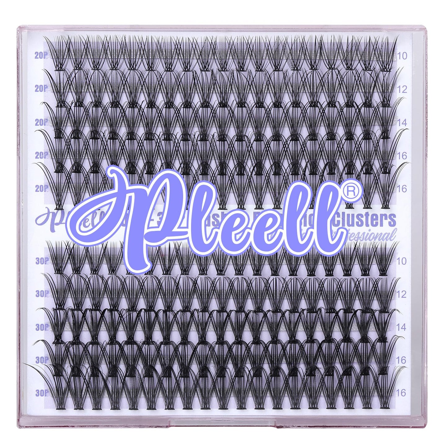 Fluffy Lash Extension Kit Wispy Eyelash Extension Kit 10-18MM Natural Lash Clusters 180PCS Cluster Eyelash Extensions with Lash Bond and Remover and Lash Applicator DIY Lashes Extension by Pleell